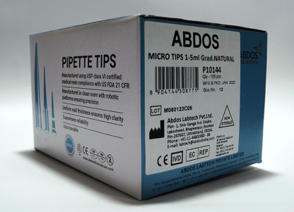 PUNTAS PARA MICROPIPETA COLOR NATURAL. CAPACIDAD 1.5mL.