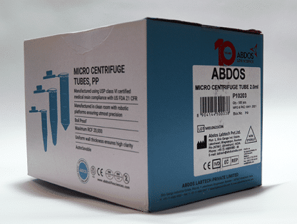 TUBOS EPPENDORF CAPACIDAD 2.0 mL. (Libres de Pirógenos, DNasas, RNasas)