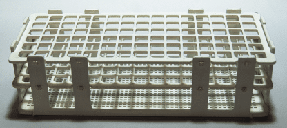 GRADILLA EN PLÁSTICO BLANCA PARA 90 TUBOS DE 13 mm
