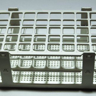 GRADILLA EN PLÁSTICO BLANCA PARA 60 TUBOS DE 16 mm