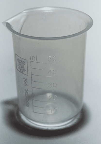 VASO DE PRECIPITADO PLÁSTICO CAP. 50 mL.