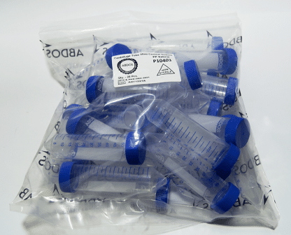 TUBOS PARA CENTRIFUGA NO ESTÉRIL CON TAPA CAPACIDAD 50 mL. (Libres de Pirógenos, DNasas, RNasas)