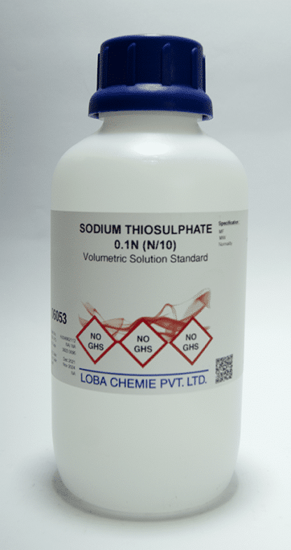 SODIO TIOSULFATO 0.1 N (Certificado trazable a NIST)