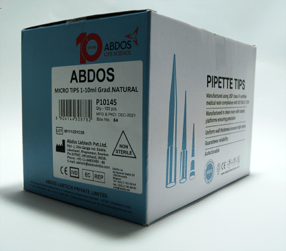 PUNTAS PARA MICROPIPETA COLOR NATURAL. CAPACIDAD 5000 - 10000 uL. (Libres de Pirógenos, DNasas, RNasas)