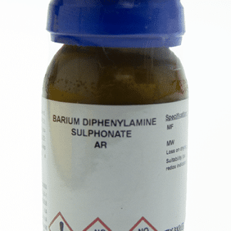 DIFENILAMINO SULFONATO SAL DE BARIO VER: ACIDO 4- DIFENIL AMINO SULFONATO, SAL DE BARIO REF. 01690-00005