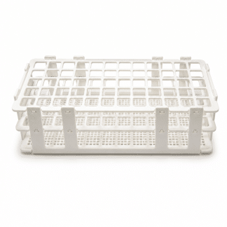 GRADILLA EN PLÁSTICO BLANCA PARA 60 TUBOS DE 16 mm