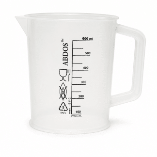 JARRA CON MANIJA EN PLÁSTICO CAPACIDAD 500 mL.