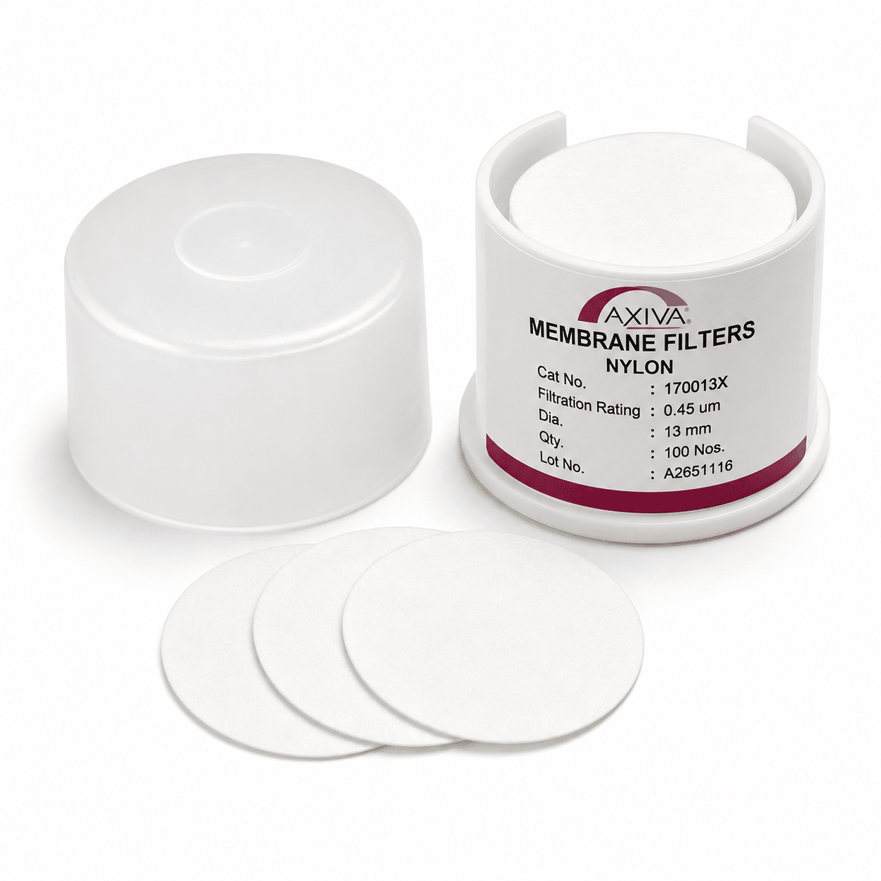 MEMBRANA NYLON 0.45 um 13 mm