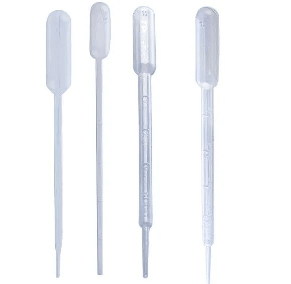 PIPETA PASTEUR EN PLÁSTICO. CAPACIDAD 2 mL.