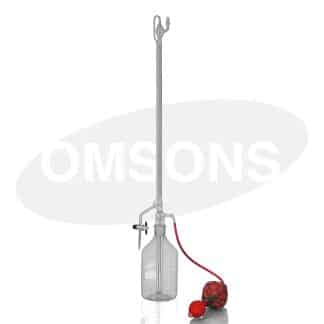 BURETA AUTOMÁTICA LLAVE DE TEFLÓN CLASE A. CON FRASCO Y PERA SOPLADORA