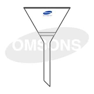 EMBUDO EN VIDRIO VÁSTAGO CORTO