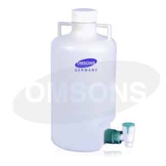 GARRAFÓN PLÁSTICO EN POLIPROPILENO CON LLAVE. (AUTOCLAVABLE)