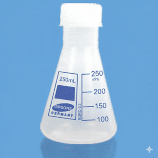 ERLENMEYER EN PLÁSTICO CUELLO ANGOSTO CON TAPA ROSCA